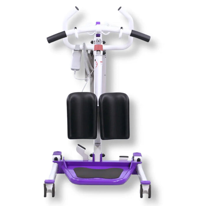 Dansons SA350 Compact Electric Stand Assist Patient Lift - 350 lbs Capacity includes Universal Sling with Head Support Front View