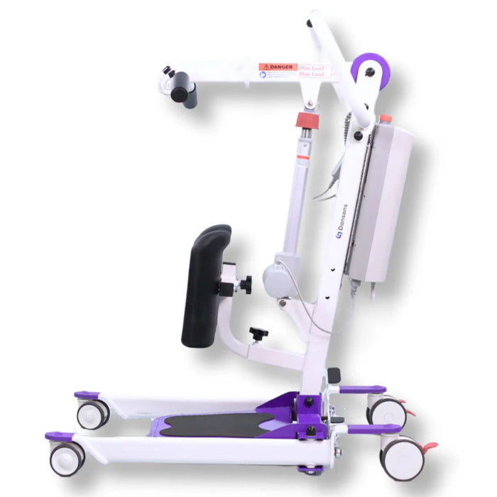 Dansons SA350 Compact Electric Stand Assist Patient Lift - 350 lbs Capacity includes Universal Sling with Head Support 