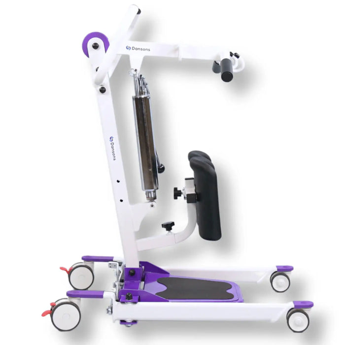 Dansons SA350H Hydraulic Stand Assist Lift with Free Sling – Compact Manual Sit-to-Stand Transfer Aid -350 lbs Capacity