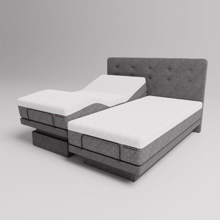 Adjustable Hi-Low Smart Bed by Dawn House - Slate Split King with Mattress
