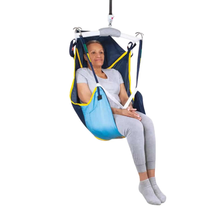 Handicare Deluxe Hammock Sling PolySlip with Head Support With Person
