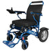 Discover Mobility Electra 7 HD Wide Bariatric Foldable Wheelchair - Blue