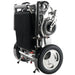 Discover Mobility Falcon Foldable Power Wheelchair - Silver Folded Side View