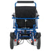 Discover Mobility Falcon Foldable Power Wheelchair - Blue back View