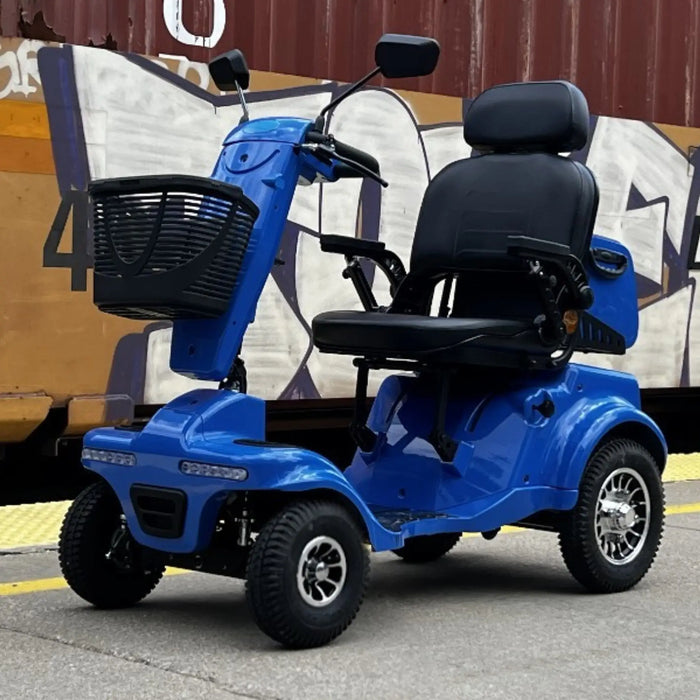 Discover Mobility Gladiator 4 Wheel Heavy Duty Mobility Scooter - Blue