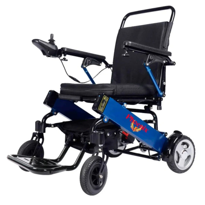 Discover Mobility Phoenix Portable Power Wheelchair - Blue