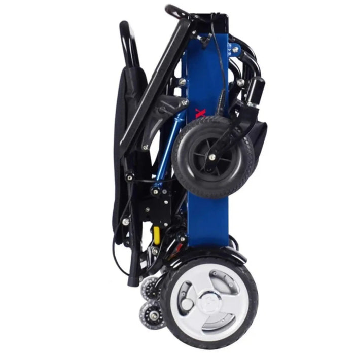 Discover Mobility Phoenix Portable Power Wheelchair - Blue Fold