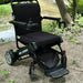 Discover Mobility Air Hawk Foldable Electric Power Wheelchair - Black Outdoor View