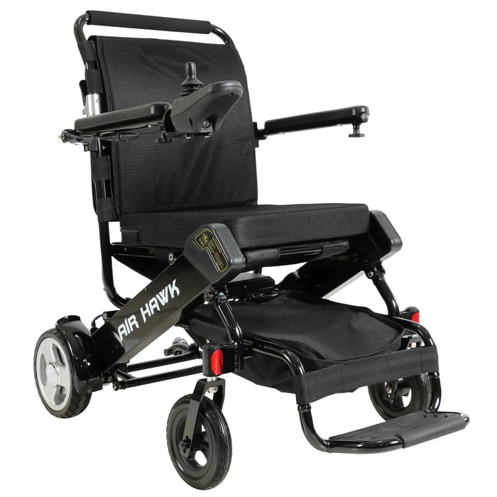 Discover Mobility Air Hawk Foldable Electric Power Wheelchair - Black