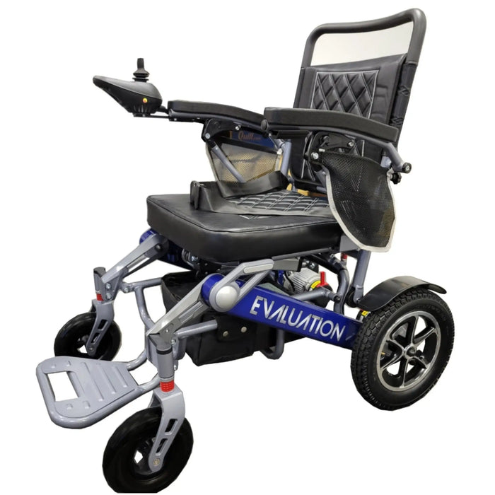 Discover Mobility Evaluation Automatic Folding Power Wheelchair - Blue