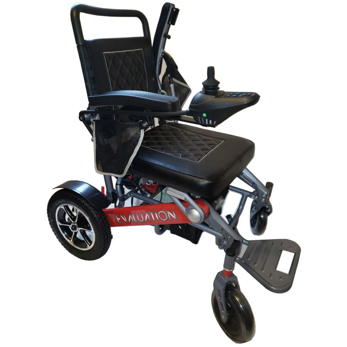 Discover Mobility Evaluation Automatic Folding Power Wheelchair Red