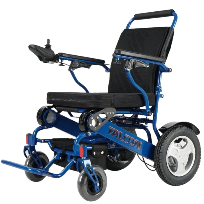 Discover Mobility Falcon Foldable Power Wheelchair - Blue