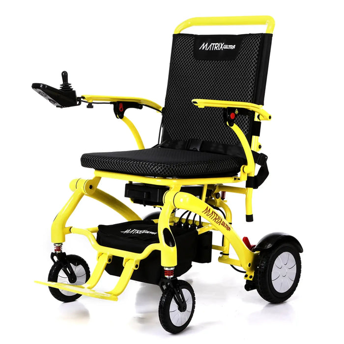 Discover Mobility Matrix Ultra Carbon Fiber Wheelchair - Yellow