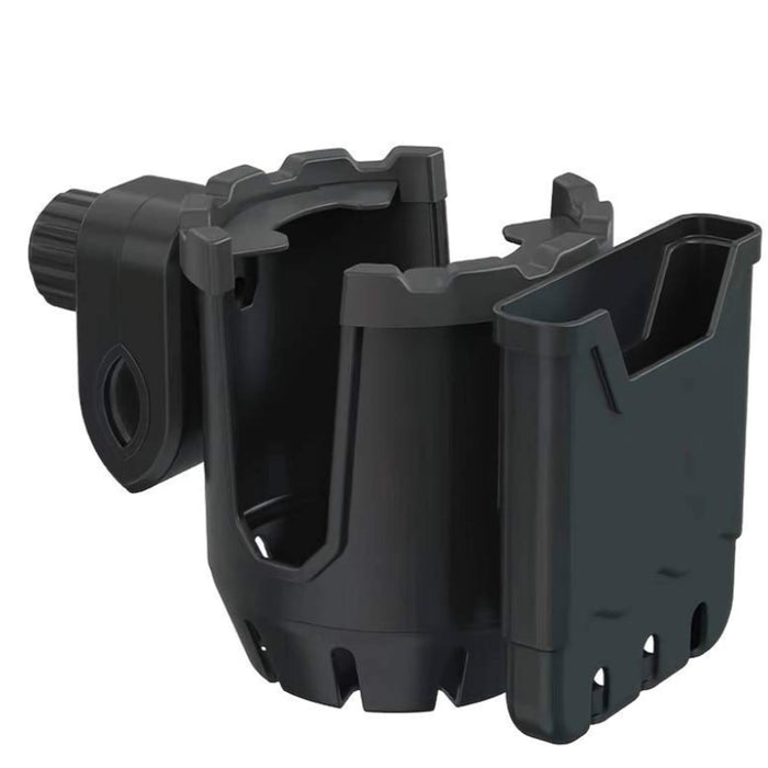 onto bar and post; spacers included for smaller spaces. Supports 2-1/2″ wide cup bottom. Flexible open top ring accommodates a variety of sizes.