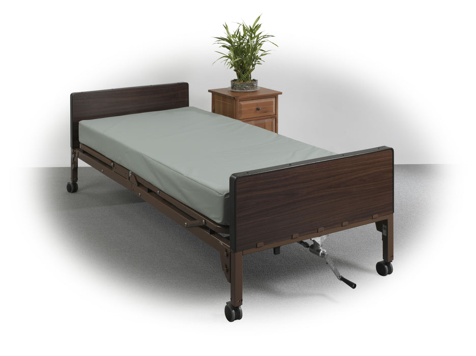 Drive Medical Ortho-Coil Super-Firm Support Innerspring Mattress, 80" positioned inside bed for visual effect