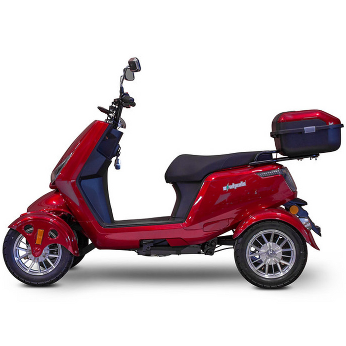 EWheels EW-75 4-Wheel Mobility Scooter - Red Side VIew