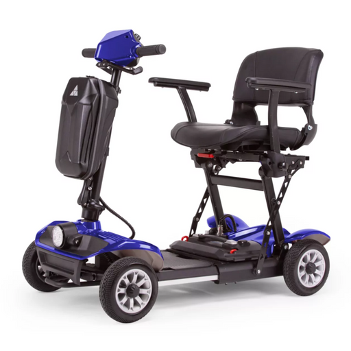 EWheels EW-26 4 Wheel Folding Travel Mobility Scooter - Airline Approved - main View Blue