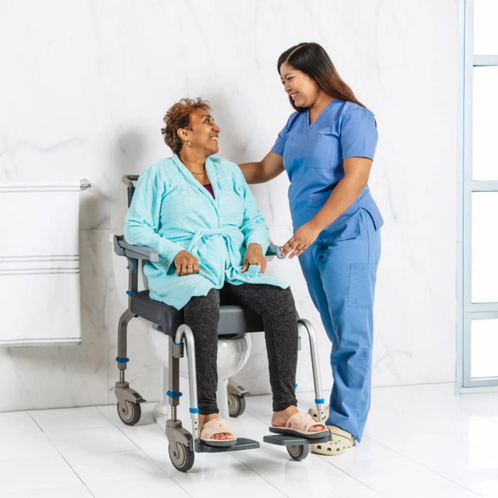 EZPZ AP Shower Commode Chair (Attendant Propel)