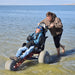 Extreme Motus Emma X3 All Terrain Wheelchair - Lightweight 49 lbs - Beach Terrain