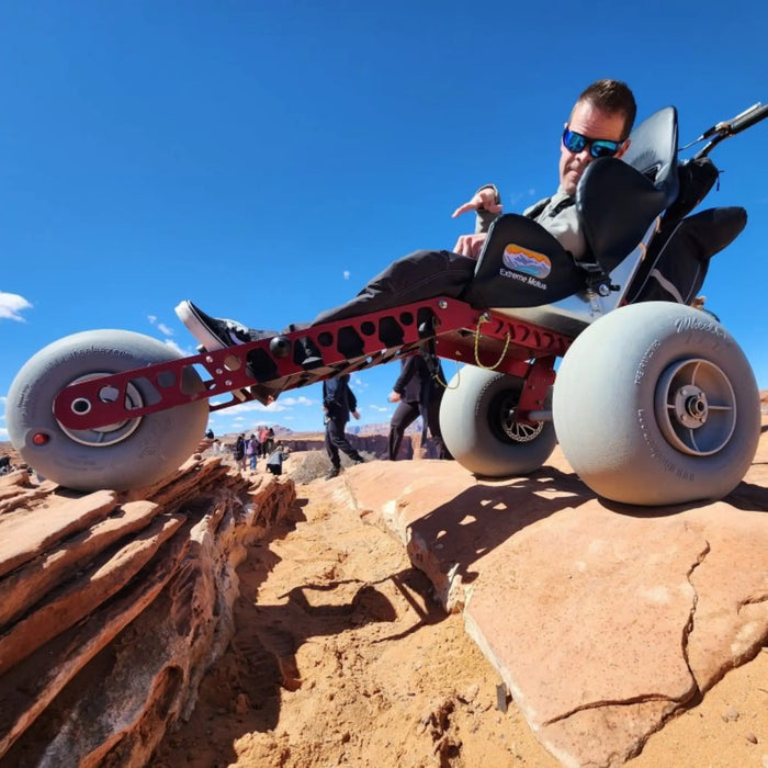 Extreme Motus Emma X3 All Terrain Wheelchair - Lightweight 49 lbs - Canyon Terrain