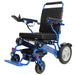 Falcon Electric Foldable Wheelchair by Discover Your Mobility - Blue