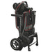 Feather Scooter- Lightest Electric Scooter 37 lbs Only - Side View Red Folded