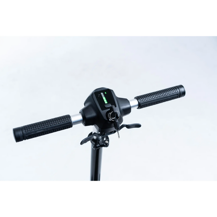 Feather 27X Scooterhandlebar with control panel on a white background