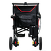 Black and red wheelchair back of feather power wheelchair 33 lbs
