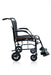 Black feather mobility transport wheelchair manual wheelchair on a white background