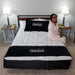 Flexabed Premier Full Electric Adjustable Bed - Luxury Type Bed with Mattress Person Sitting at the Side