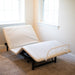 Flexabed Value Flex Adjustable Bed (Base Only) shown the headrest and footrest elevated 