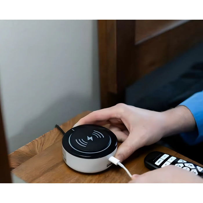 Flexabed Voice Activation System Module  shown that the USB-C port is being used