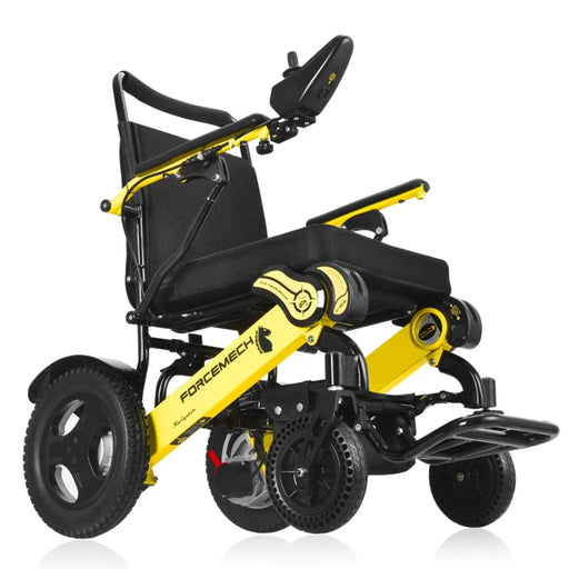 Forcemech Navigator Heavy Duty Folding Electric Wheelchair Side View