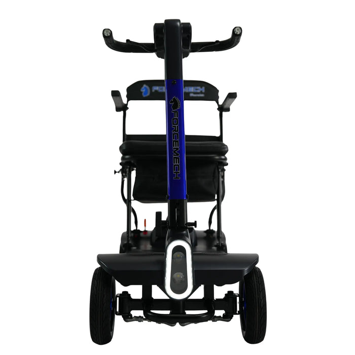 Forcemech Traveler Lightweight Folding Mobility Scooter - Blue Front