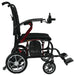 Forcemech Ultralite G10 Lightweight Folding Power Wheelchair 25lbs - Red Side View