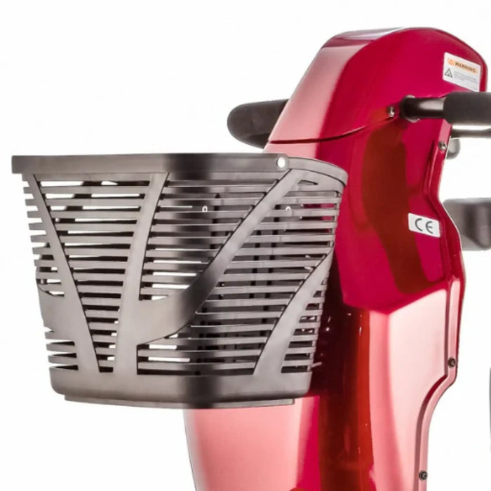 FR-510-F II Bariatric 4-Wheel Mobility Scooter Front and Basket View