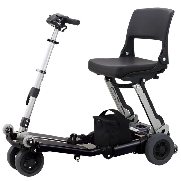 FreeRider Luggie Classic 2 Folding Mobility Scooter in Mettalic Gray Color