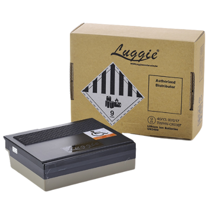 FreeRider USA's Luggie 10.5 lithium ion battery is airline safe and approved
