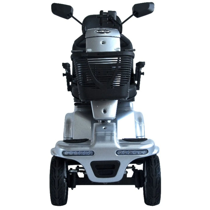 Gladiator 4-Wheel Heavy Duty Mobility Scooter All-Terrain - Silver Front