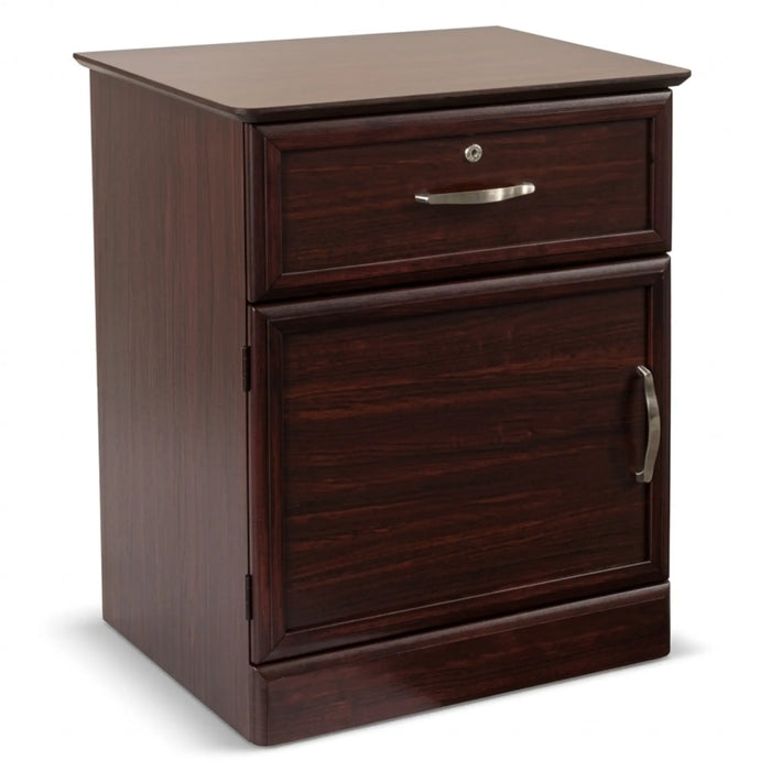 Hamilton 1 Drawer Nightstand For Assisted Living in mahogany finish 