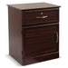 Hamilton 1 Drawer Nightstand For Assisted Living in mahogany finish 