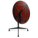 Hamilton Tilt Top Dining Table Round Shape in Mahogany finish showing folded view