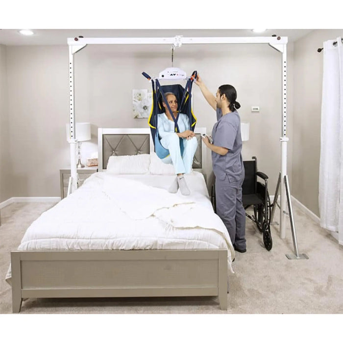 Handicare FST-300 Free Standing Track for Monarch Portable Ceiling Lift - with Patient Front View