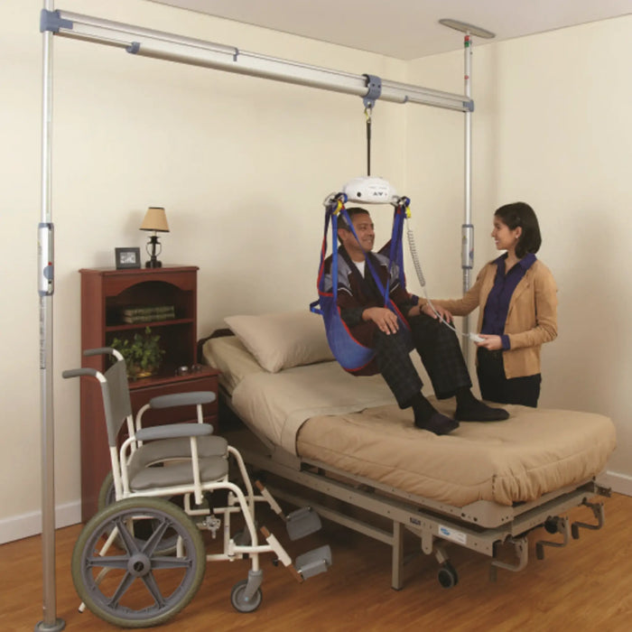 Pressure Fit 2-Post Ceiling Track – Safe, Tool-Free Ceiling Lift Solution(440lbs Capacity)