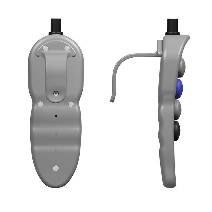 Handicare Hand Control Hook Side and back View Showing the Hook