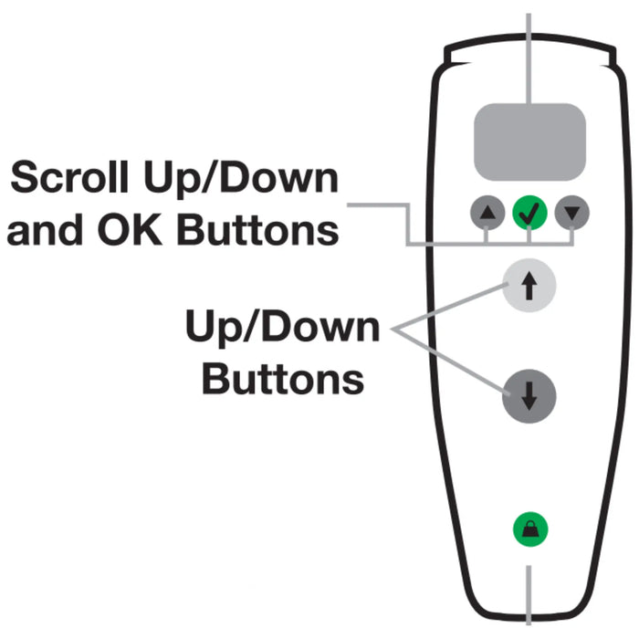 Hand Control with Charging For A Series Ceiling Lift - 2 Channel