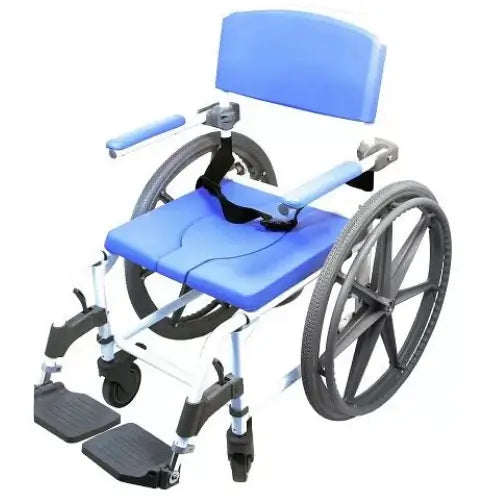 Healthline EZ Life 150 15" Aluminum Shower Commode Chair (Non-Tilt) 22" Wheels