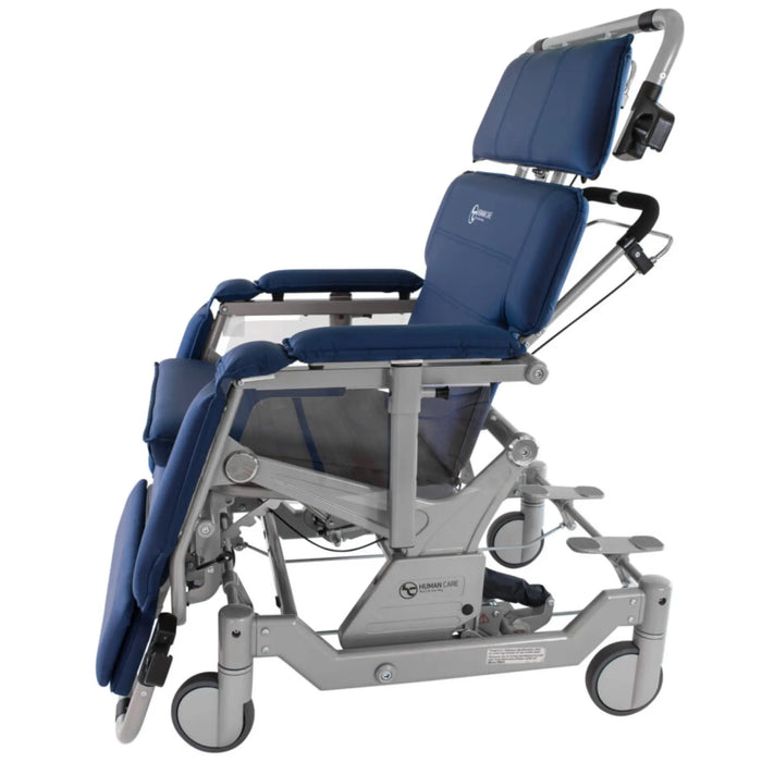 Human Care I-400 Barton Bariatric Convertible Transfer Chair - 400 lbs Capacity