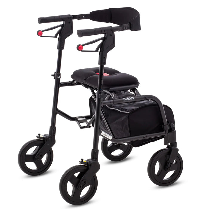 Human Care NeXus 3 Rollator – Innovative Cross-Folding Design - Black Side