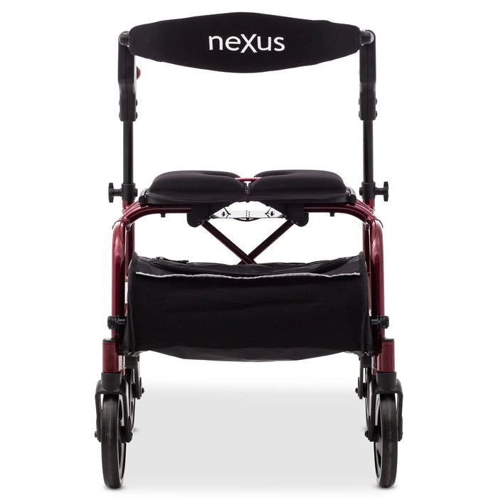 Human Care NeXus 3 Rollator – Innovative Cross-Folding Design - Red Front